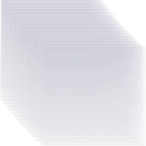 Paquete de 30 hojas de plantillas en blanco de 4 mil, 12 x 12 pulgadas, plantillas en blanco de Mylar transparente, material de plantilla Paquete de 30 hojas de plantillas en blanco de 4 mil, 12 x 12 pulgadas, plantillas en blanco de Mylar transparente, material de plantilla