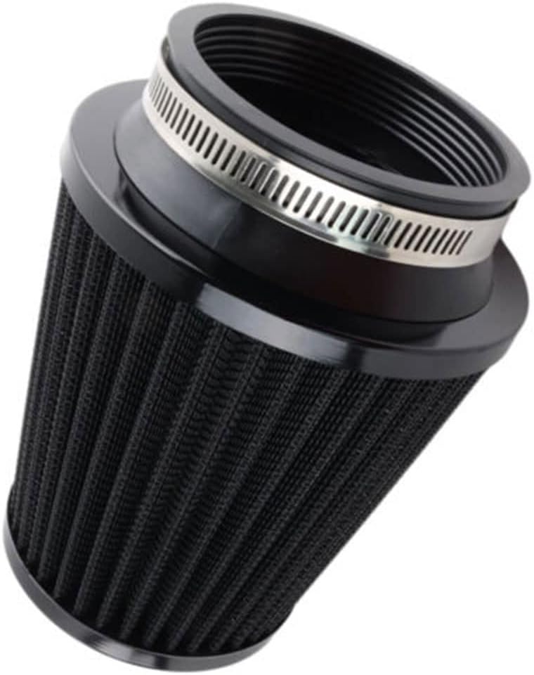 Limpiador de filtro de aire de 2.992 in para tubo de admisión con filtro de repuesto de 2.99 pulgadas de diámetro (2.992 in negro B)