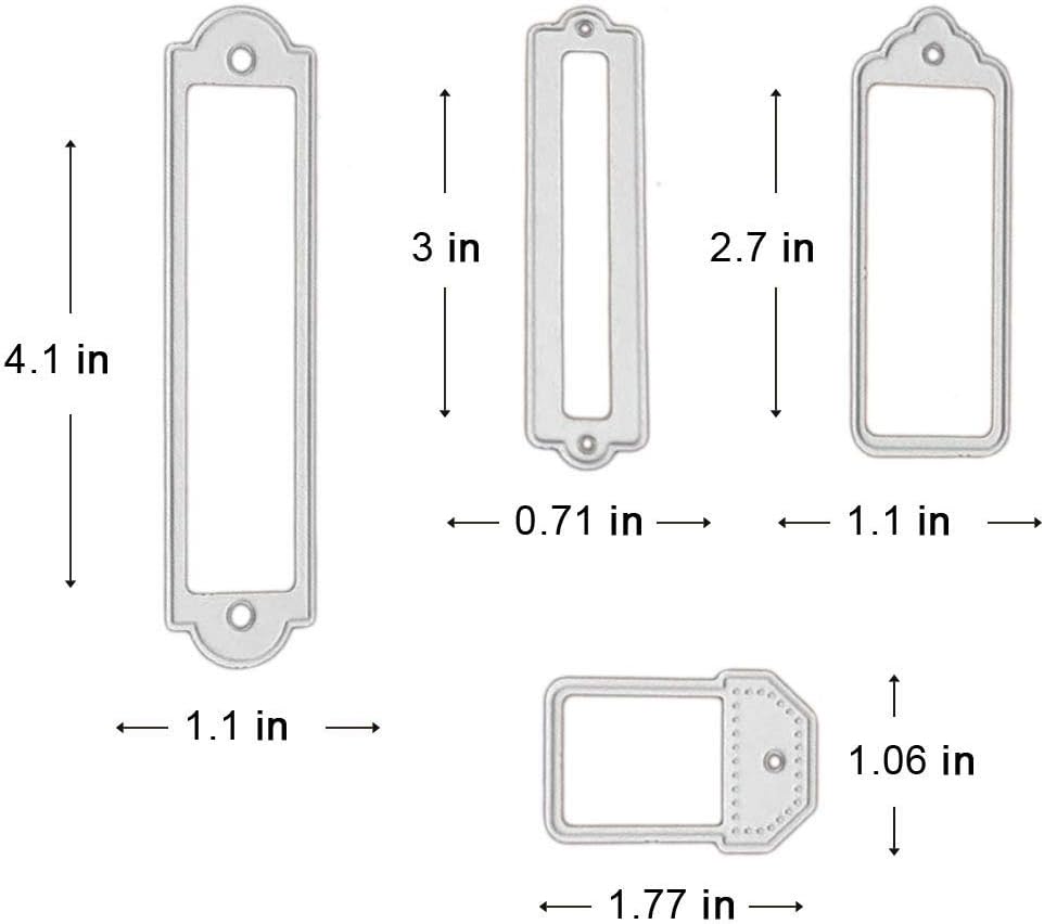 Troqueles de corte de metal para marcapáginas, moldes de plantilla, herramienta de grabado en relieve, troqueles para hacer tarjetas, álbum, álbumes