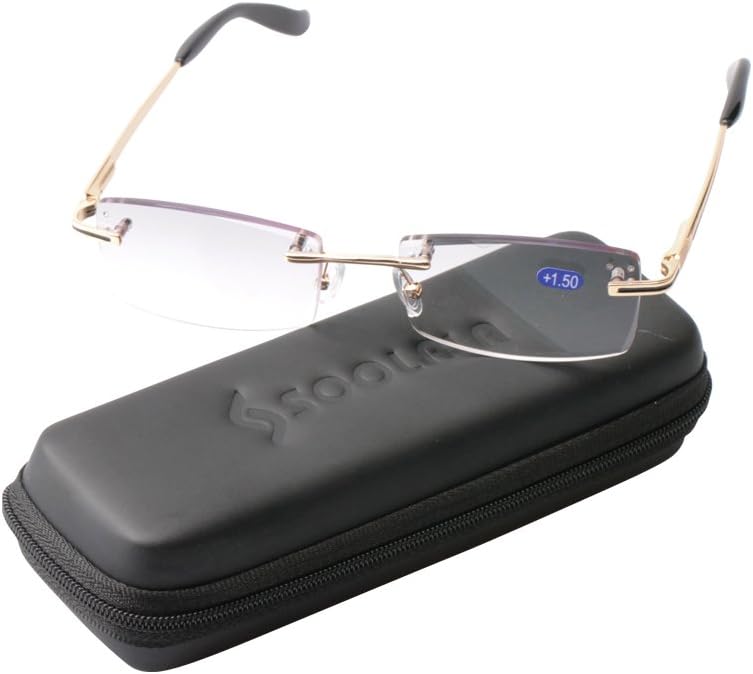 SOOLALA – Gafas de lectura antifatiga con corte de diamante de gama alta