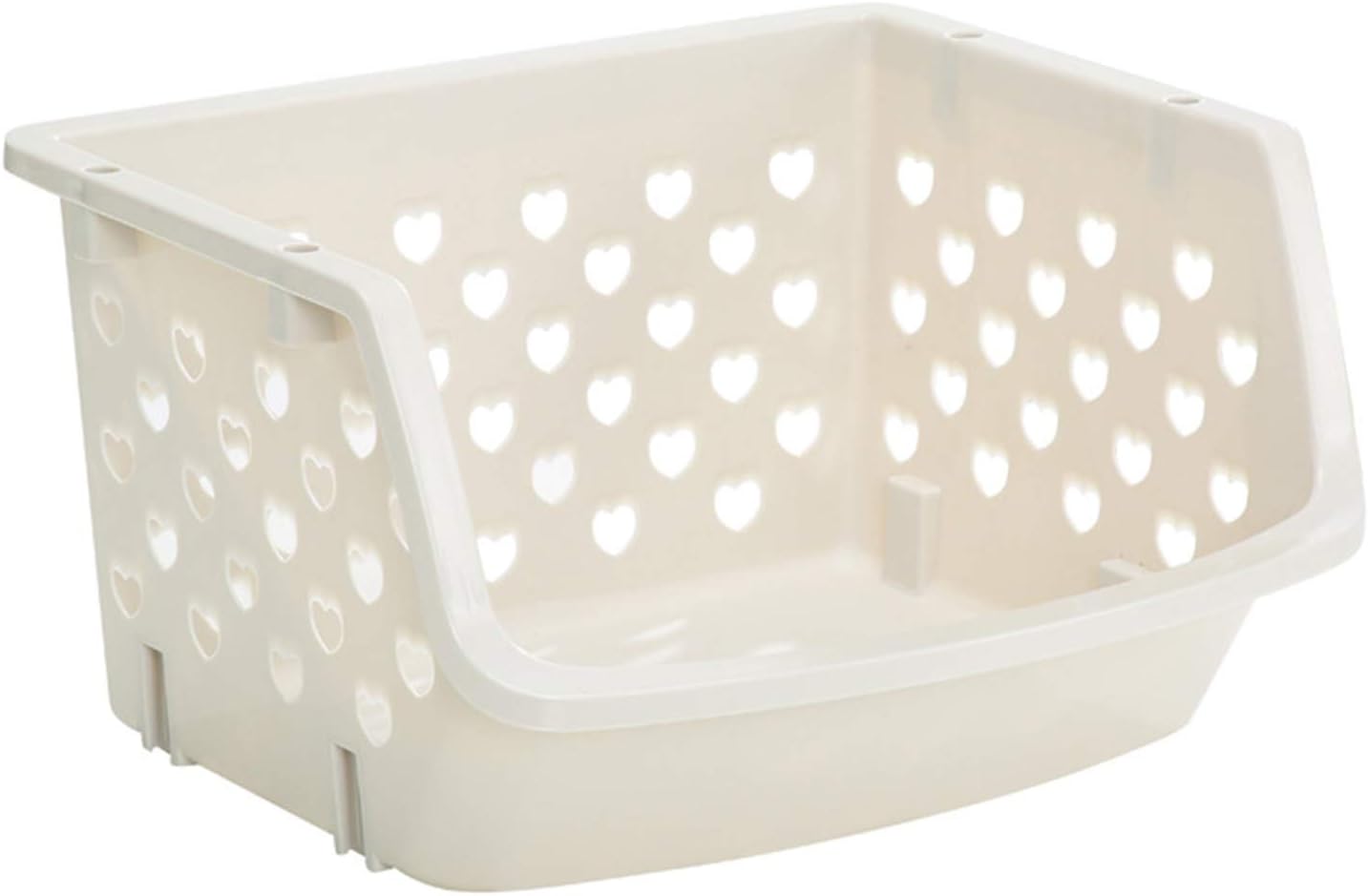 Crown – Contenedores apilables de plástico (3 piezas)  Contenedores apilables para organizar alimentos, cocina y baño esenciales