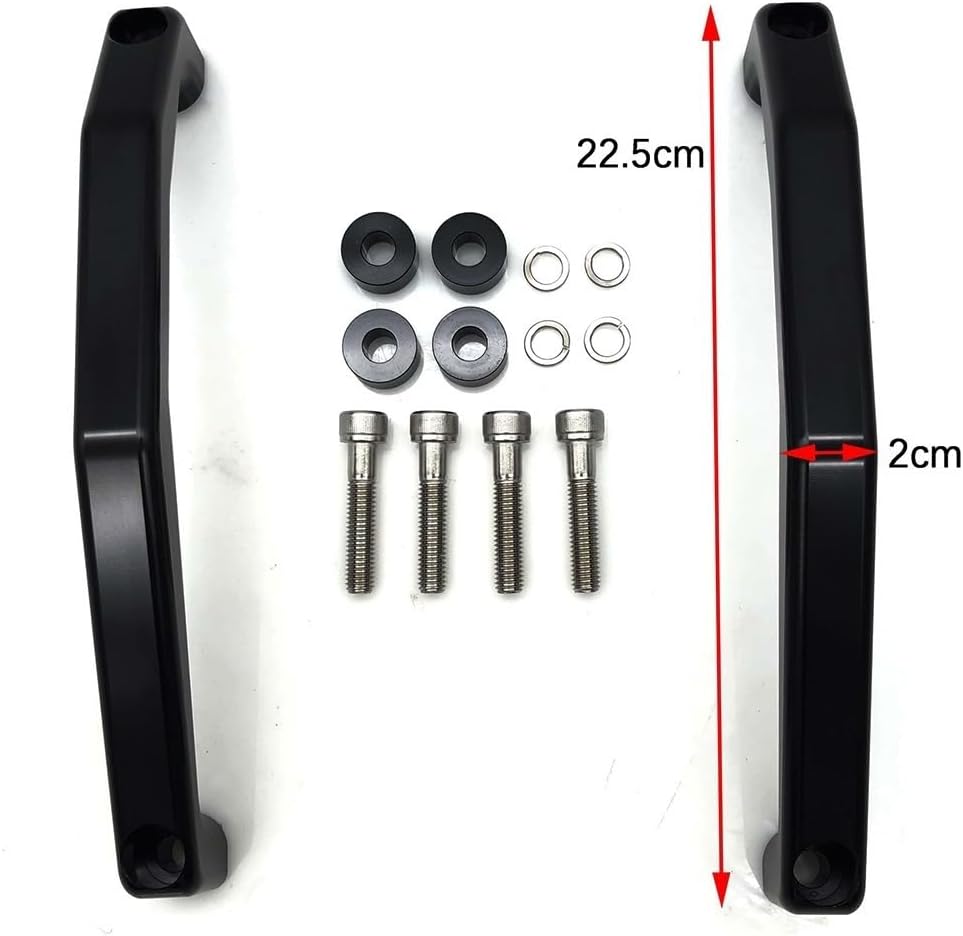 ZAJCI Motorcycle Rear seat armrest Motorcycle Rear Seat Passenger Armrest Hand Rail Grab Bar Pillion Handrails Handle Bar Tail for Y&AMAHA MT-09 MT