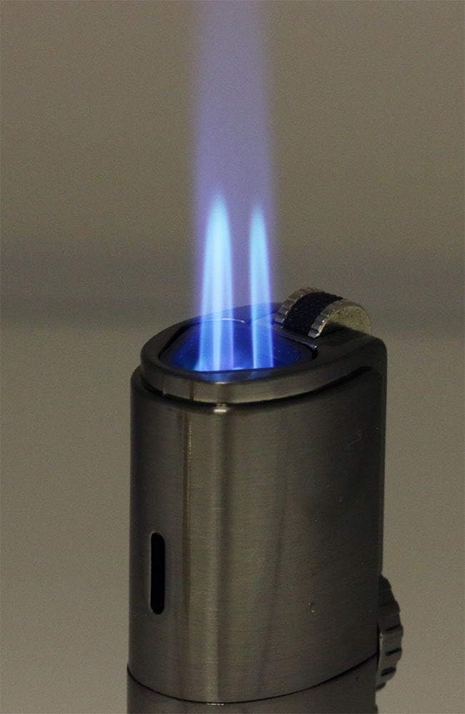Scorch Torch Skyline – Encendedor de cigarrillos con triple chorro de llama con herramienta cortadora de puros (arco iris)
