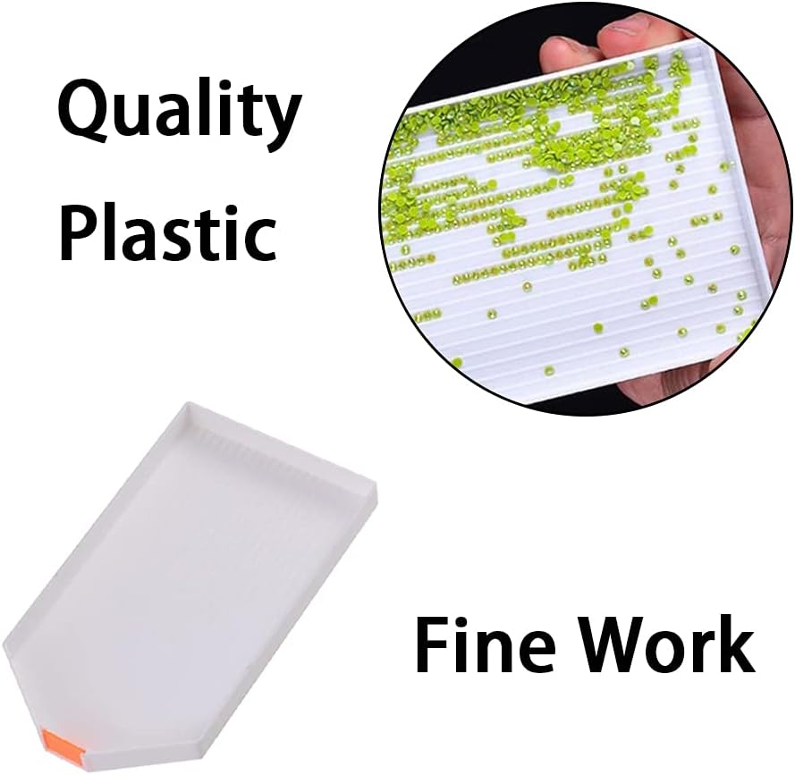 Bandeja de clasificación de cuentas de plástico, caja de almacenamiento de pintura de diamantes de alta capacidad, herramienta de pintura de
