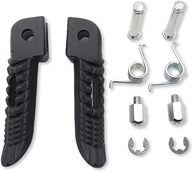 HTTMT MT390-025 – Reposapiés delantero negro compatible con Suzuki Gsx-R Gsxr 600 750 1000 2000-2011