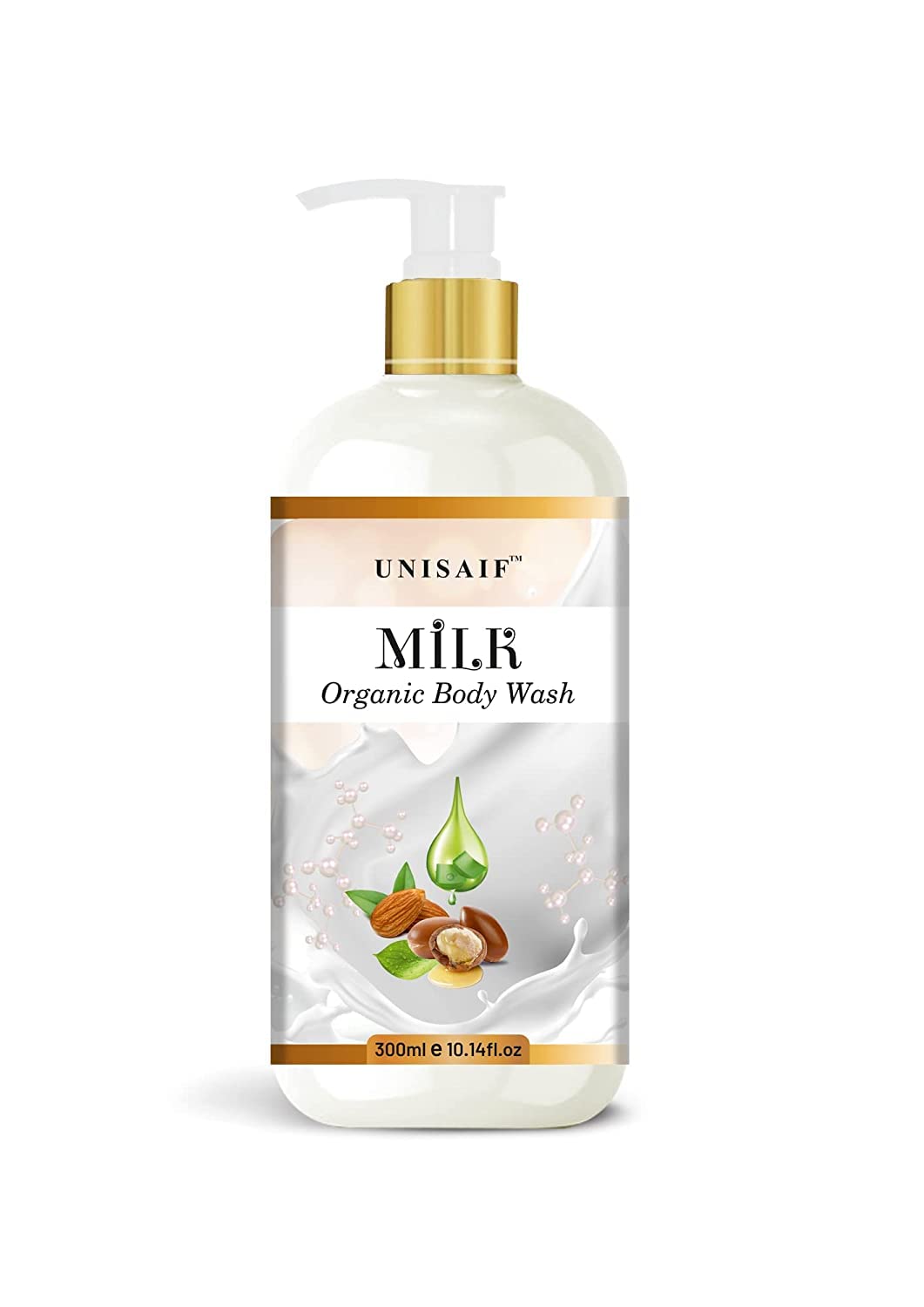 Unisaif Gel hidratante Milk Body Wash – Gel corporal natural  Gel corporal exfoliante para una piel suave y limpia  Ph equilibrado, agradable a la