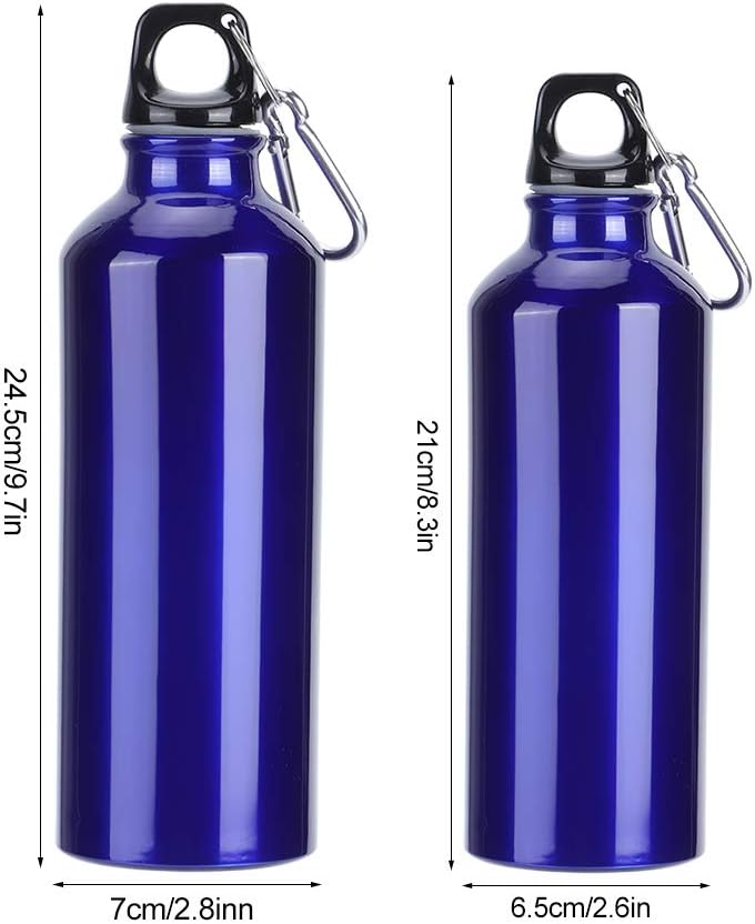 MAVIS LAVEN Botella de agua deportiva de 16.9 fl oz25.4 fl oz, botella de agua de aluminio de gran capacidad para gimnasio, fitness, ciclismo,