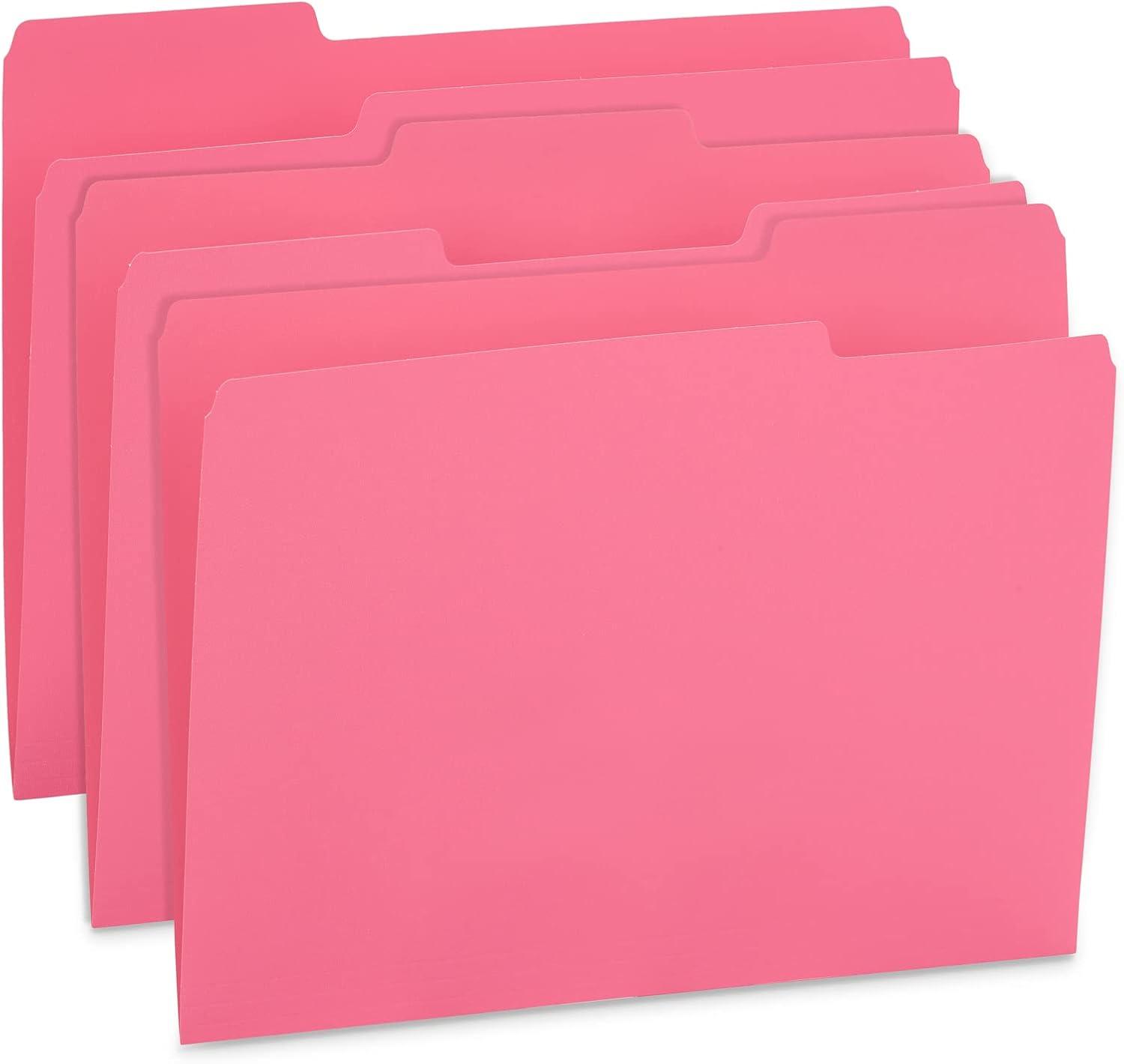 Carpeta de archivos Blue Summit Supplies 100, color rosa, tamaño carta, pestaña de corte de 13, gran carpeta para organizar y almacenar archivos