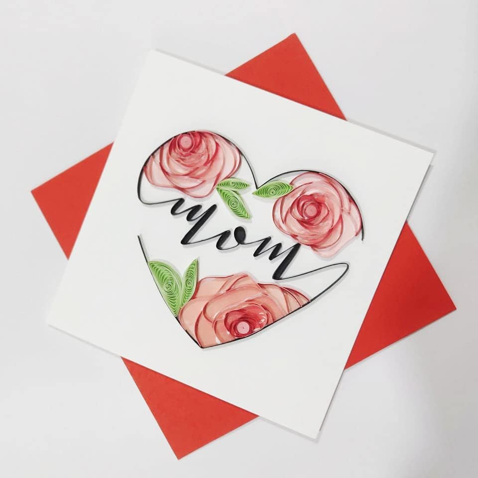 sdfsdf Tarjeta de felicitación de cisnes para el día de la madre, tarjeta de flores florales, tarjeta de agradecimiento, tarjeta de felicitación 3D