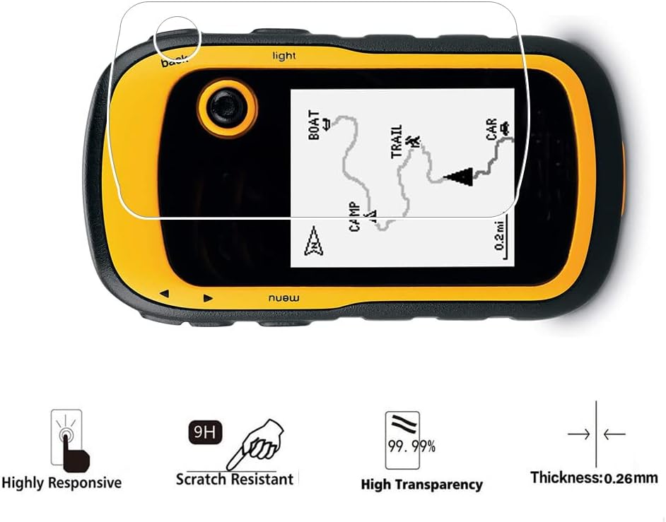 Zshion – Protector de pantalla compatible con Garmin eTrex 10 20 20 x 22 x 30 30 x 32 pulgadas, película protectora de vidrio templado para