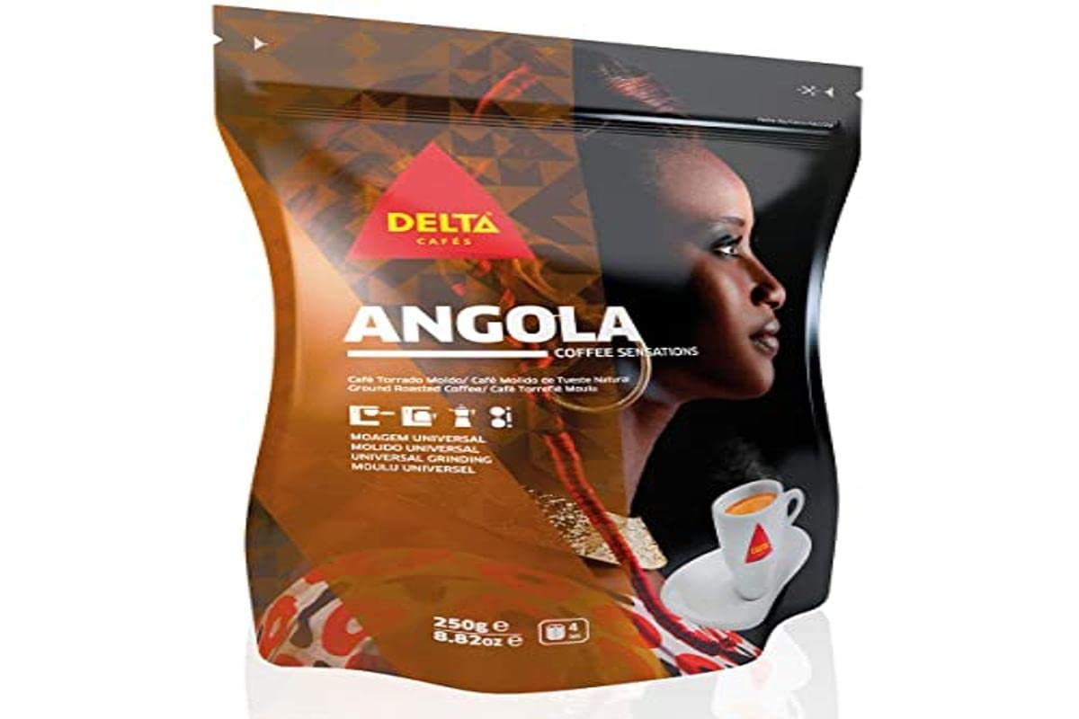 Delta Café tostado molido de Angola para máquina de espresso o bolsa 8.82 oz