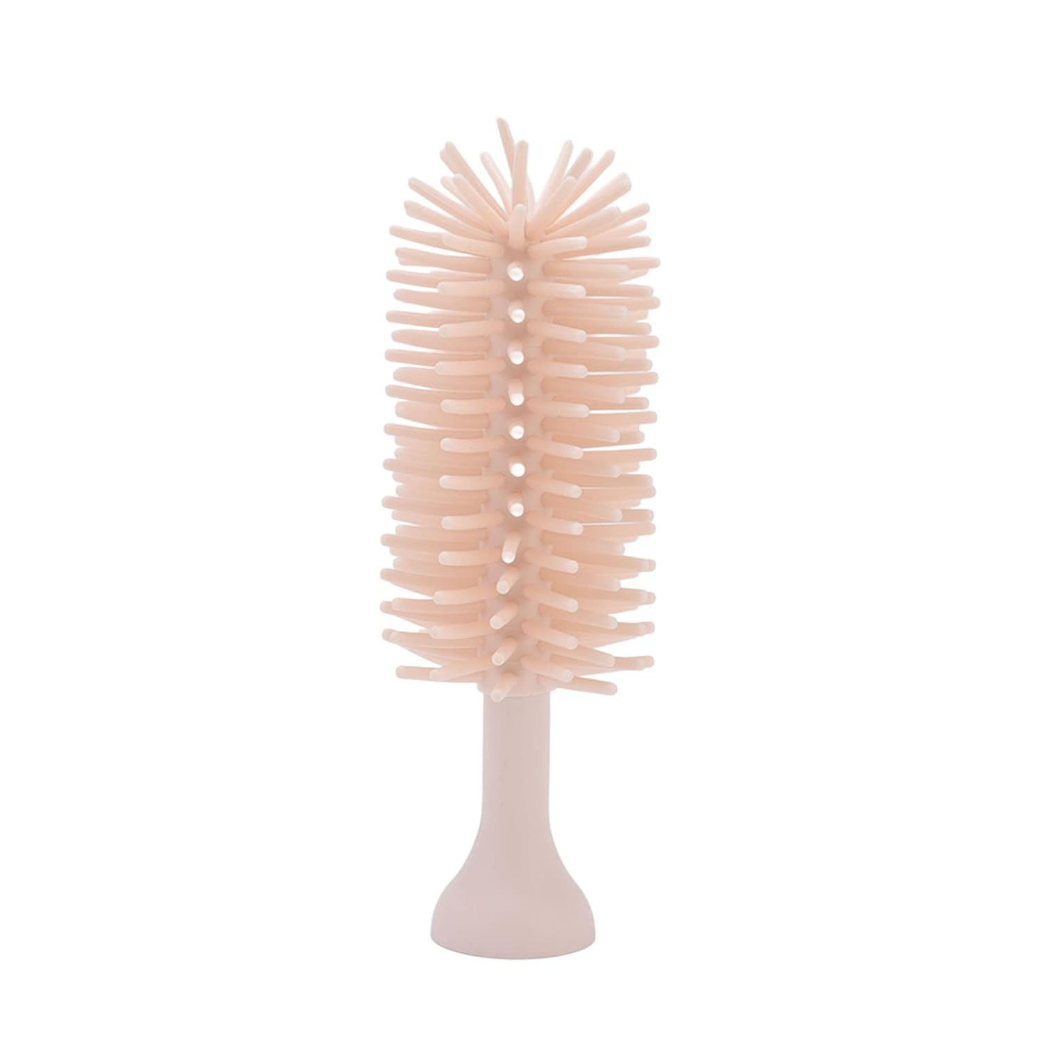 Cepillo de pezón para bebé, cepillo eléctrico para biberones, para limpiar biberones (3 piezas, rosa)