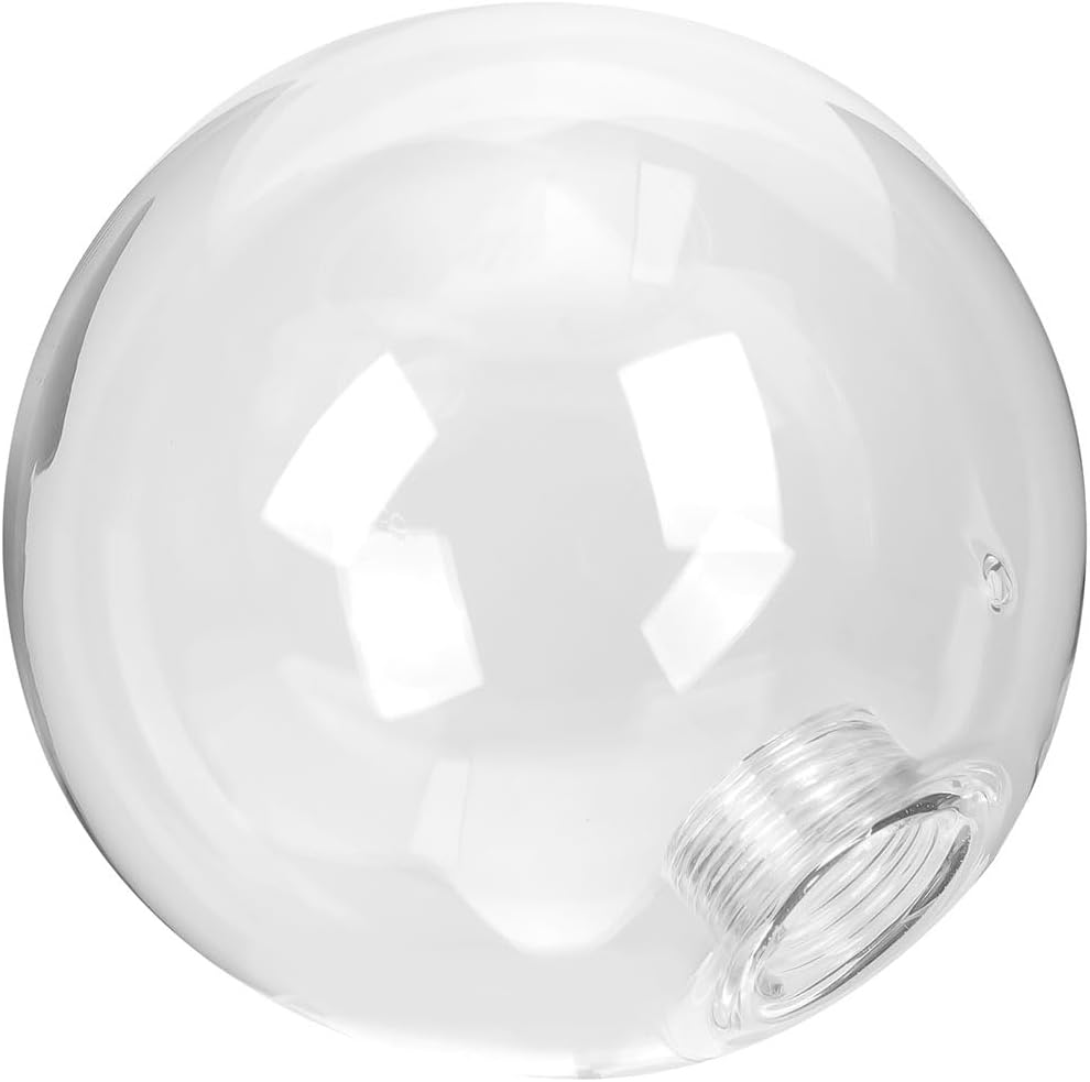 Housoutil Pantalla transparente con forma de bola de vidrio para lámpara de techo G9, cubierta de repuesto para accesorios, globo de vidrio