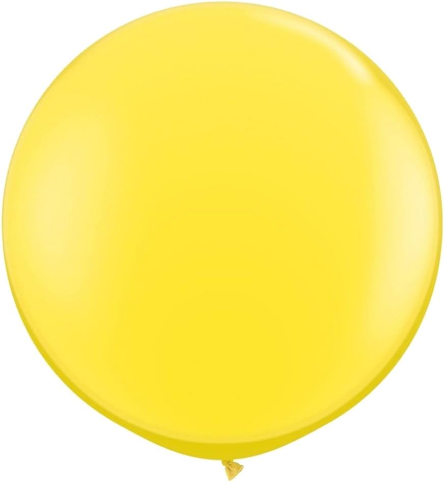 Globos de látex gigantes de 36 pulgadas para decoraciones de cumpleaños, bodas, fiestas, 6 globos redondos grandes amarillos