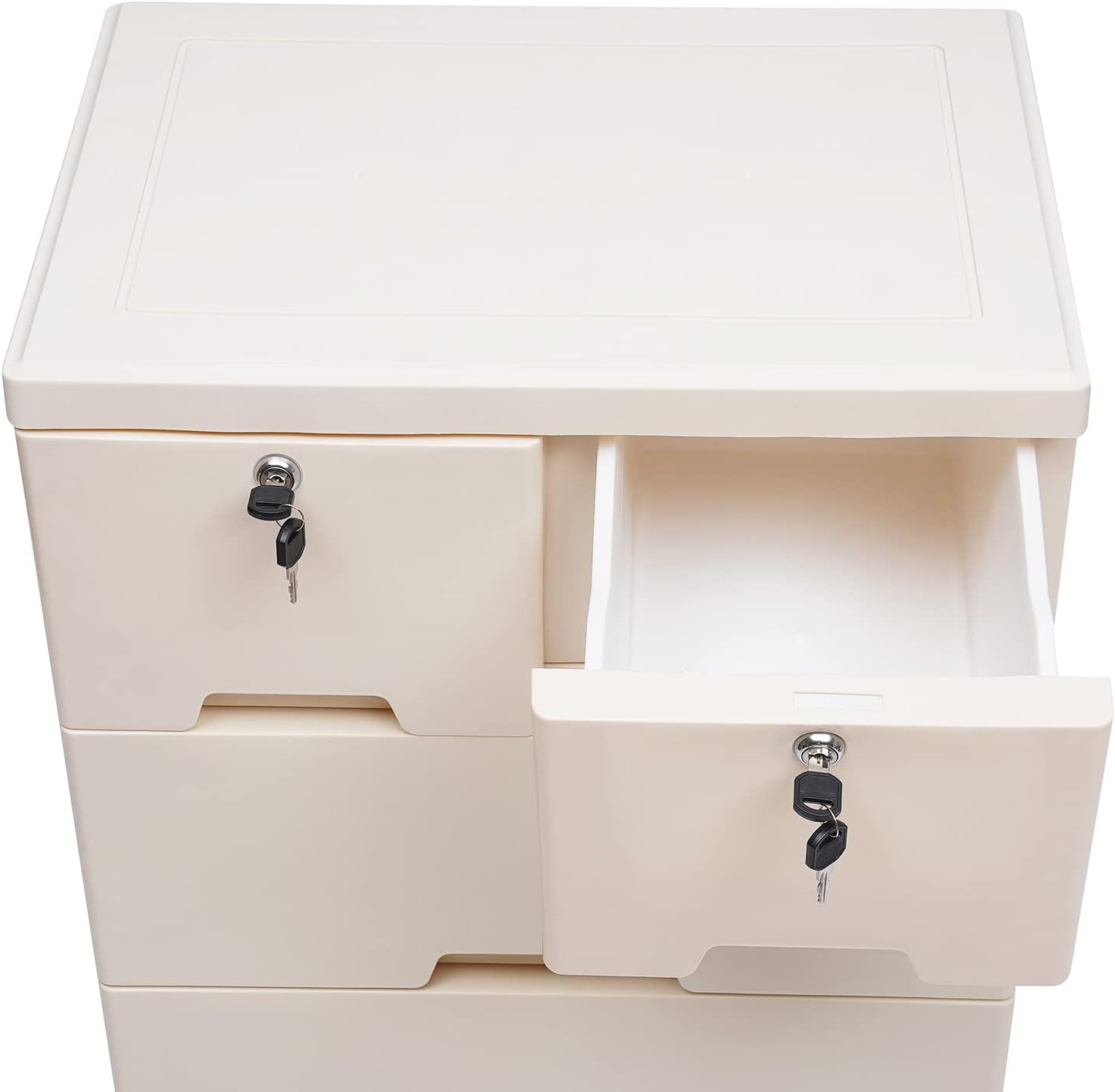Cómoda de cajones de plástico, armario moderno de almacenamiento de piso con 6 cajones, organizador alto de cómoda, cajonera para dormitorio de
