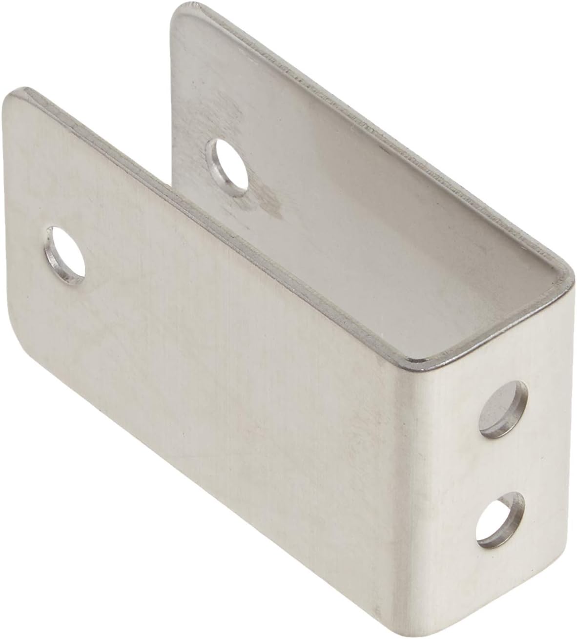 Harris Hardware 11989 Soporte en U extra largo estampado de acero inoxidable 34 pulgadas Grosor del panel 2-12 pulgadas Soporte de acero inoxidable