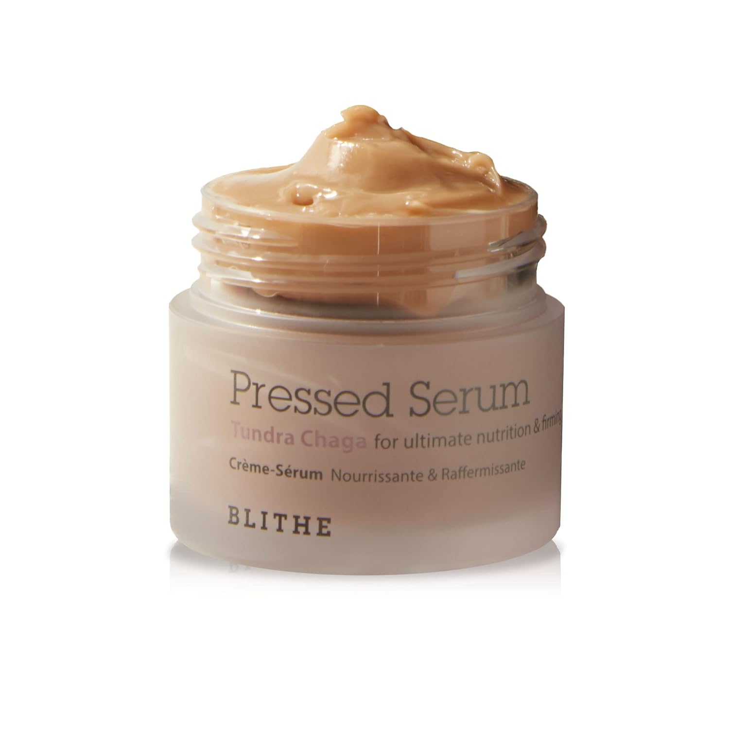 BLITHE Sérum prensado Chaga Mushroom – Crema avanzada para tensar la piel para cara, fórmula de estiramiento y elevación facial para un estiramiento