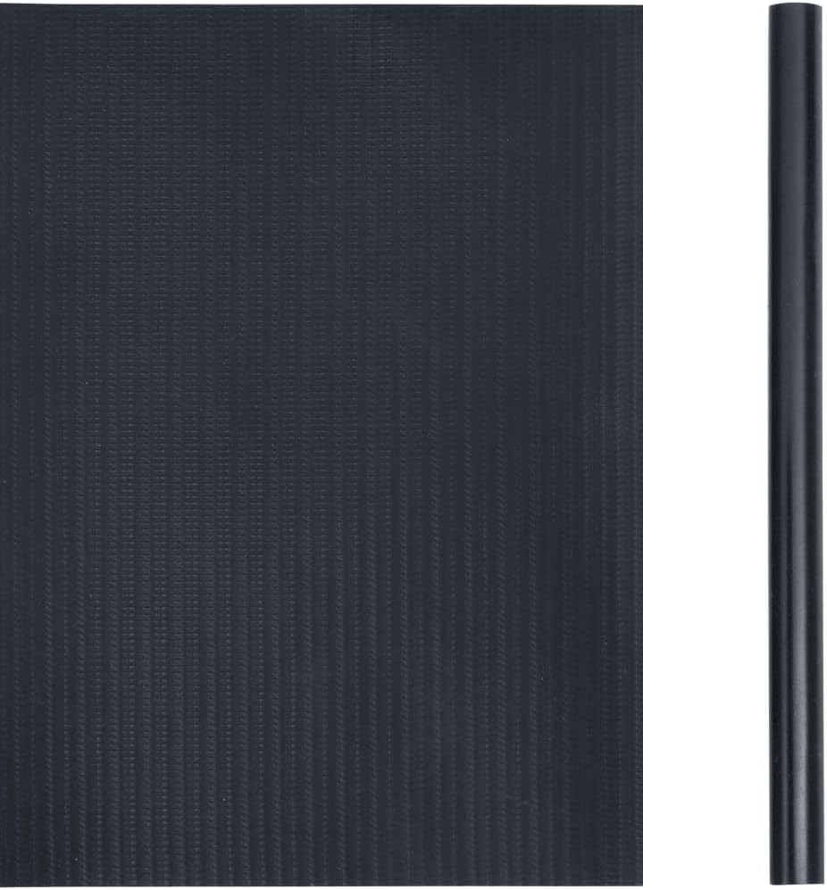 vidaXL Garden – Pantalla de privacidad de PVC de 114.8 x 0.6 pies, gris oscuro mate, resistente a la intemperie y a los rayos UV con fácil