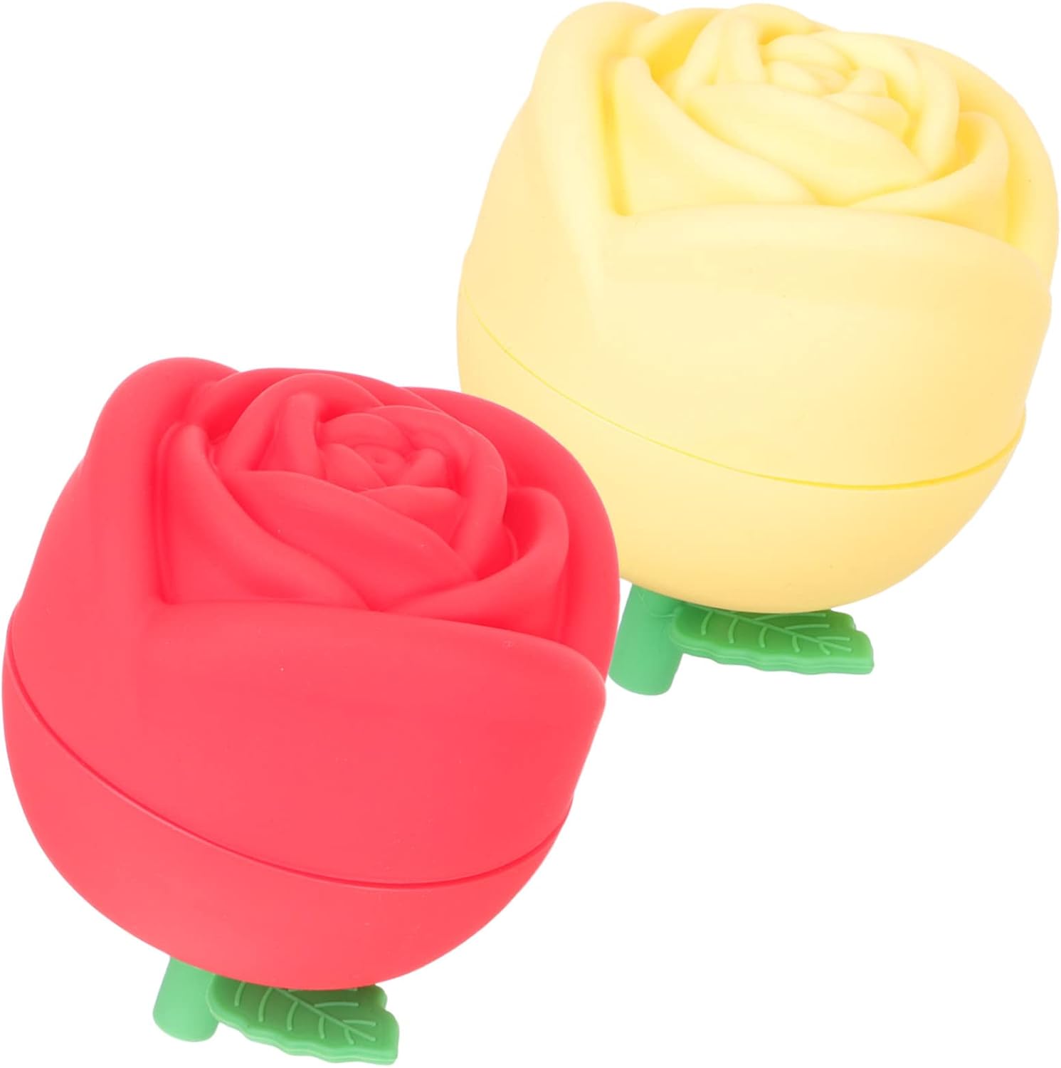 Zerodeko 6 piezas De Para Gelatinas Bolas De Hielo Antiadherentes Moldes Grandes De Silicona Moldes De Forma De Flor Molde De Cubo De Hielo