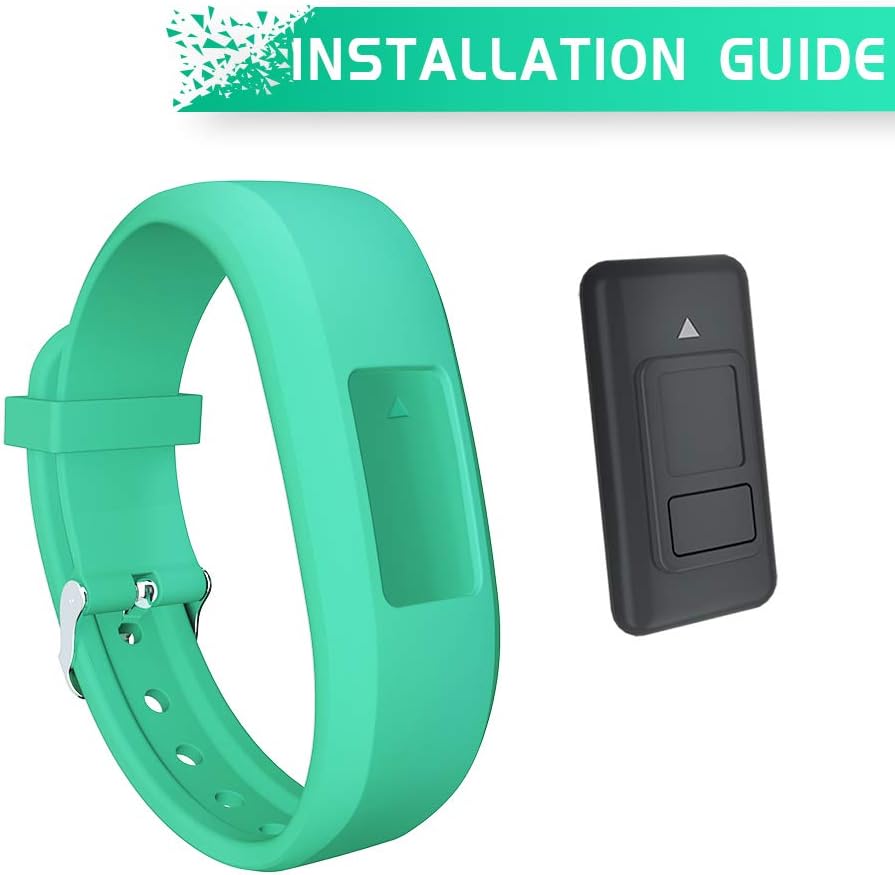 Garmin Vivofit 3jrjr 2 bandas, pulseras de repuesto ajustables con hebilla de reloj para niños, mujeres y hombres (sin rastreador)