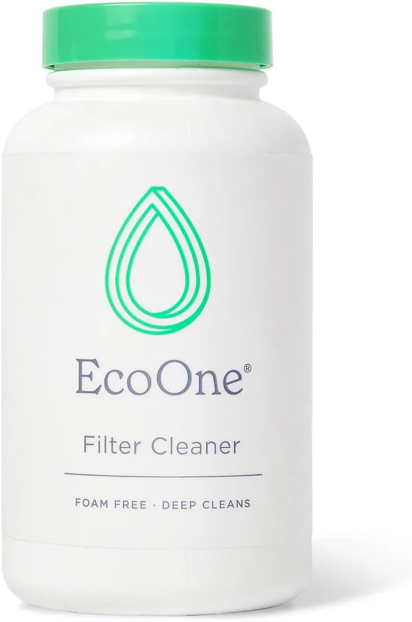 ecoone Limpiador de filtro totalmente natural para spa y bañera de hidromasaje, limpiador de filtro de spa, sin espuma, sin cloro y sin fosfatos,