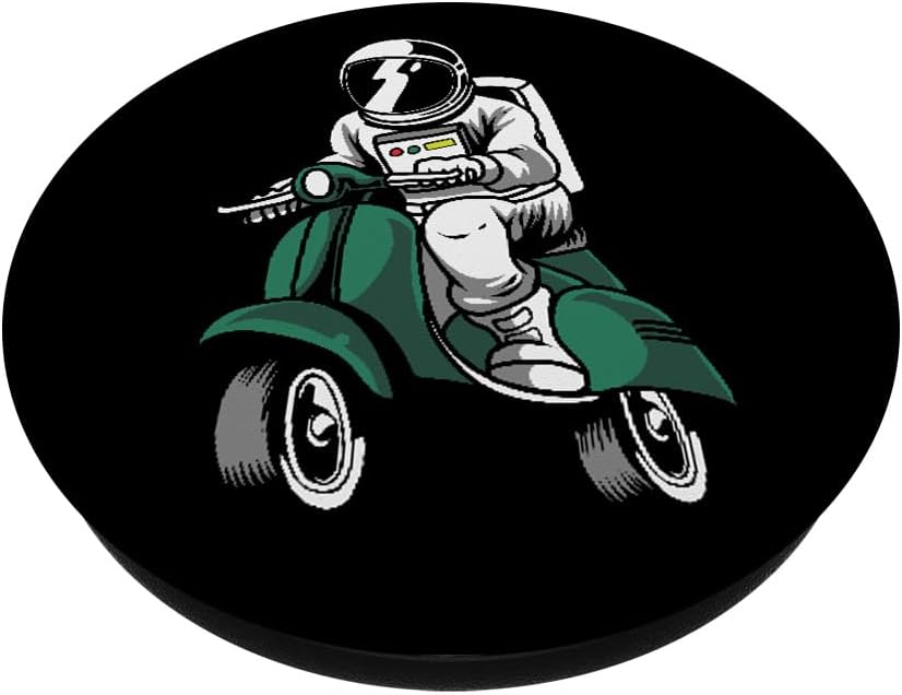 Scooter Moto Scooter – Patinete de astronauta con espacio para ciclomotor PopSockets intercambiable PopGrip
