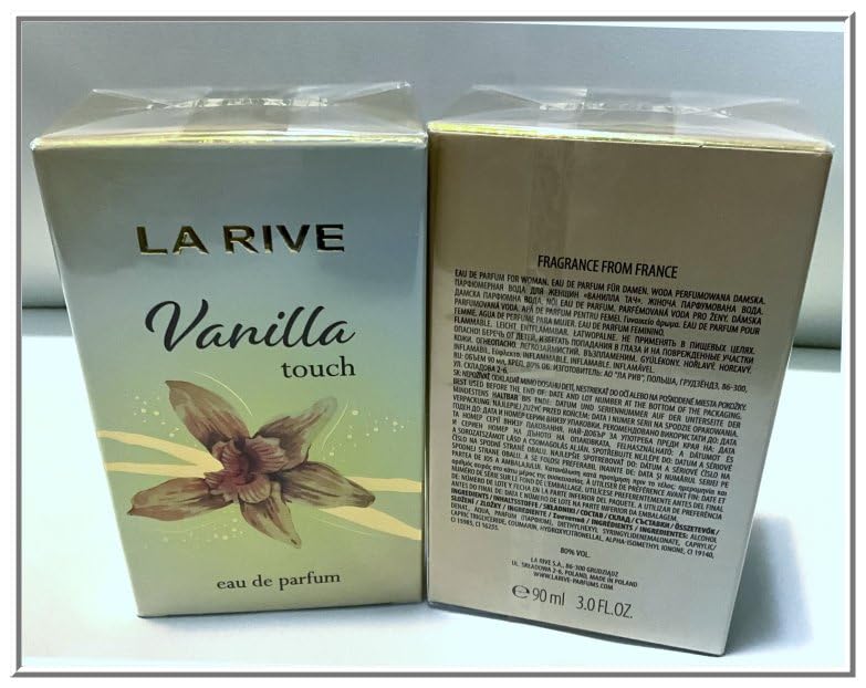 LA RIVE VANILLA TOUCH Eau de Parfum para mujer, 3.0 oz90 ML NIB sellado por SBD
