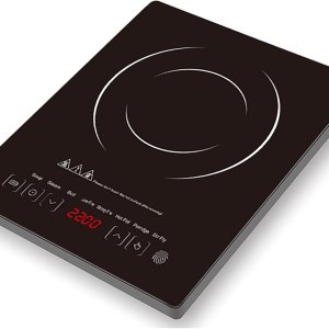 Placa de inducción Cocina de inducción única 2200 W 8 ajustes de potencia de temperatura 8 niveles de potencia con pantalla LED Control táctil Placa de inducción Cocina de inducción única 2200 W 8 ajustes de potencia de temperatura 8 niveles de potencia con pantalla LED Control táctil