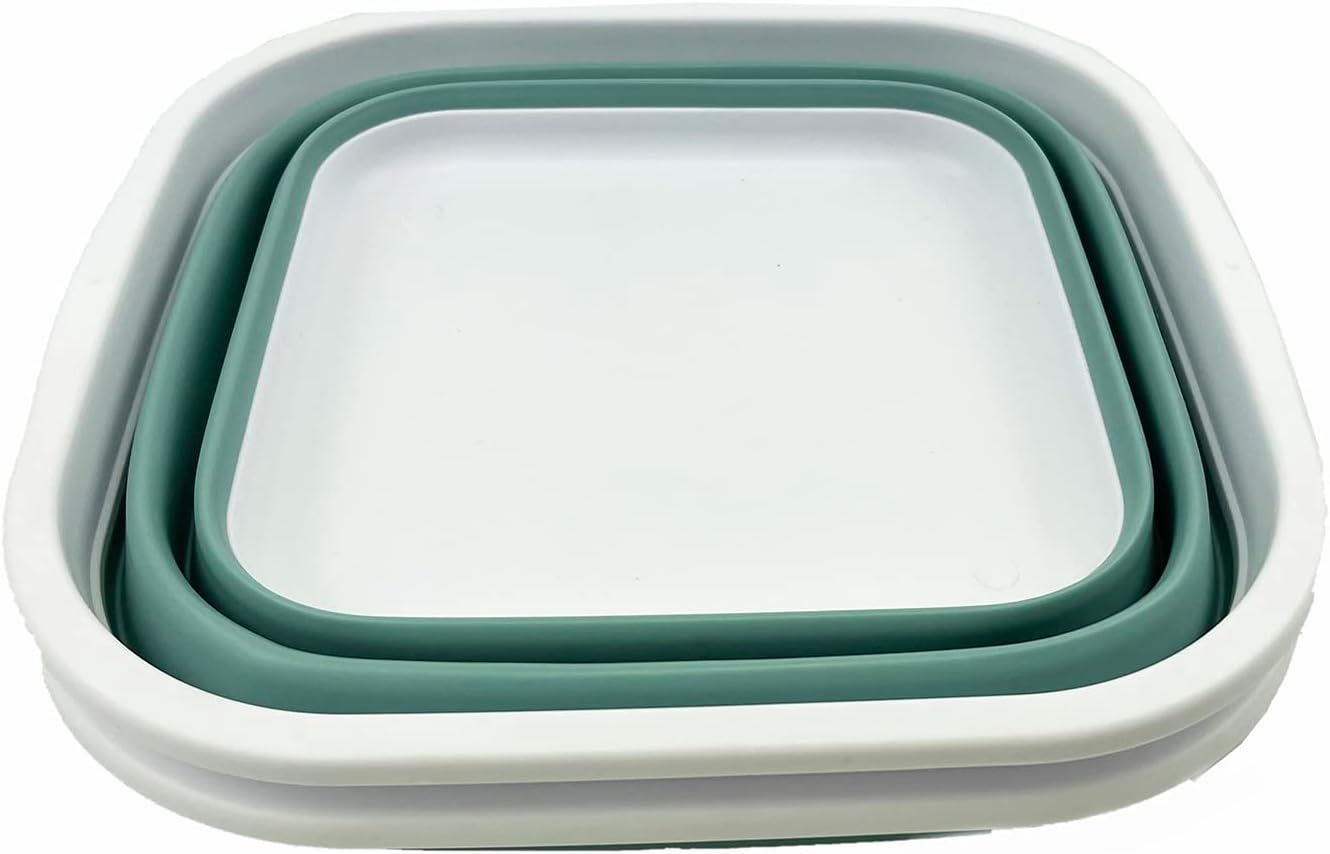 SAMMART Tina de lavado de plástico plegable de 5.5L (1.4 galones), lavabo de lavado portátil, bañera plegable, fácil almacenamiento, ahorra espacio,