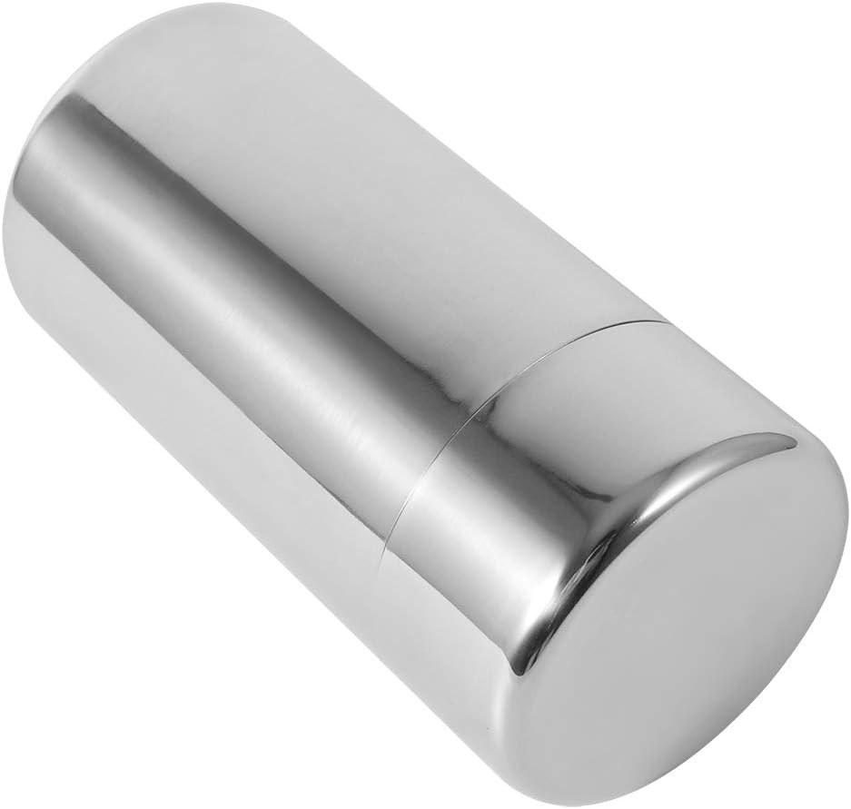 Recipiente pequeño de lata de té, recipiente de acero inoxidable para café y té, contenedor de almacenamiento de té de hojas sueltas, portátil con
