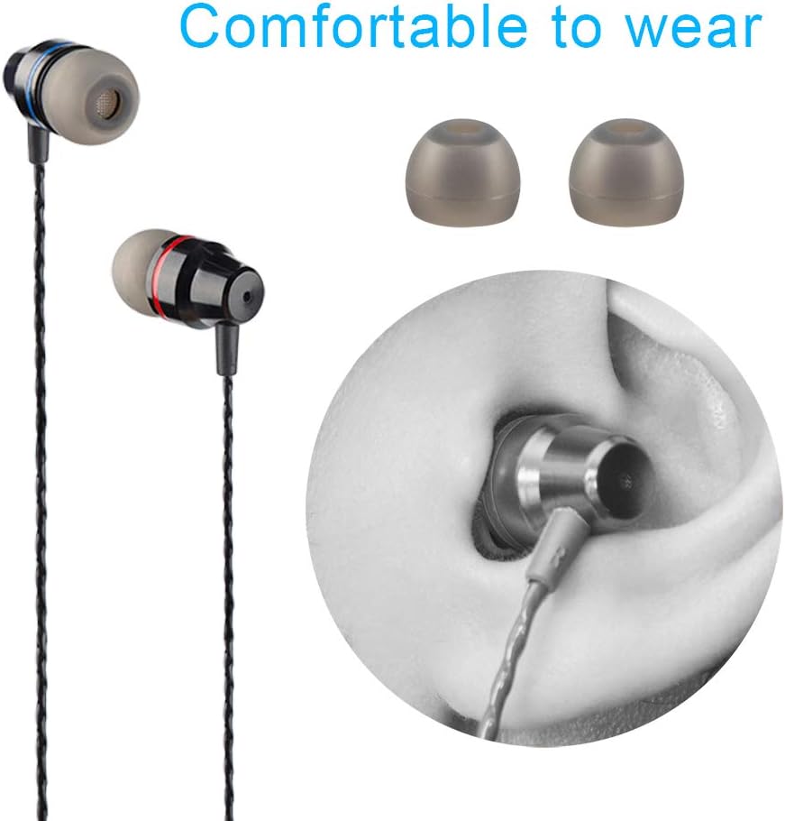 Paquete de 3 auriculares con control remoto y micrófono, auriculares findTop in ear de latón, aislamiento de ruido, sin enredos, para teléfonos