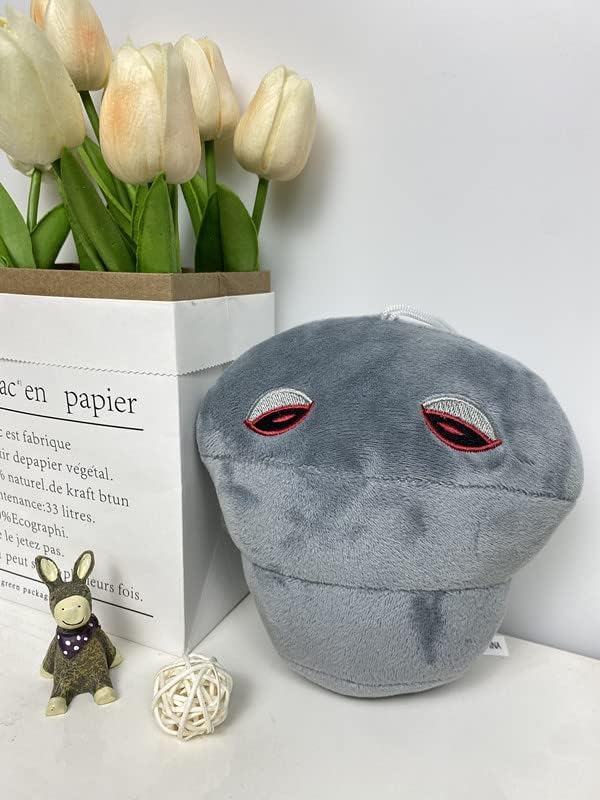 Muñeca suave rellena de peluche de 8 pulgadas, 1 pieza de peluche de PVZ, juguete de peluche Doom Shroom de peluche nuevo