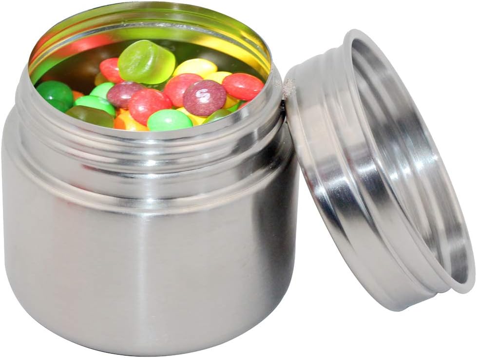 Botes de café de 8 onzas recipientes de acero inoxidable 188 de primera calidad perfectos para almuerzos infantiles, té, azúcar, almacenamiento de