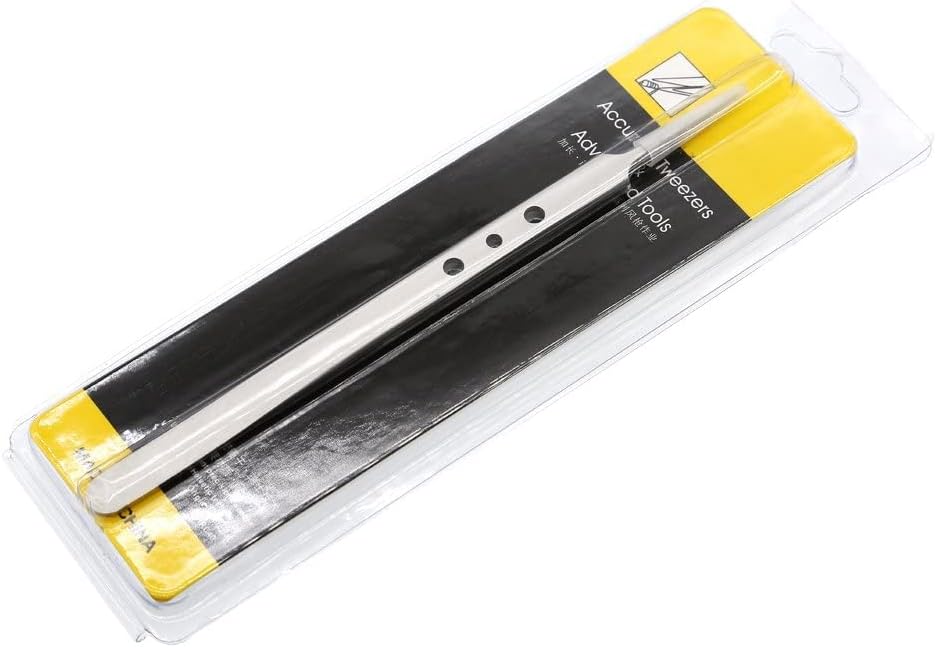 Akhund Pinzas de punta muy fina  Pinzas rectas de punta ultrafina profesional de micro precisión, acero inoxidable