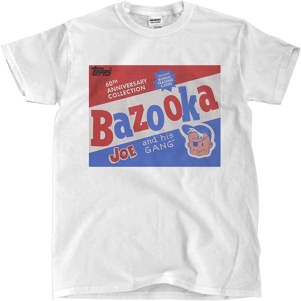 Bazooka Joe Bubble Gum Camiseta Vintage Retro Candy Chewing Gum Burbujas Rosa Jugoso Sabores Masticables