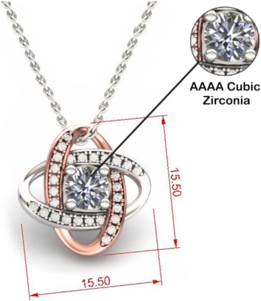 To Mother Of The Groom, Thank You For Raising The Man Of My Dream Love Knot Rose Gold Necklace, For Mother Of The Groom, Valentines, Birthday,