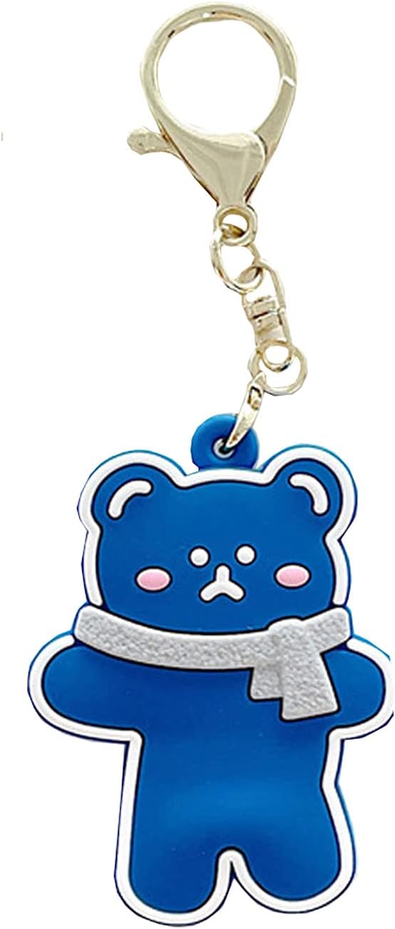 Funda portátil para Air Tag, linda bufanda de dibujos animados kawaii, funda protectora de silicona antiarañazos, compatible con Airtags Finder