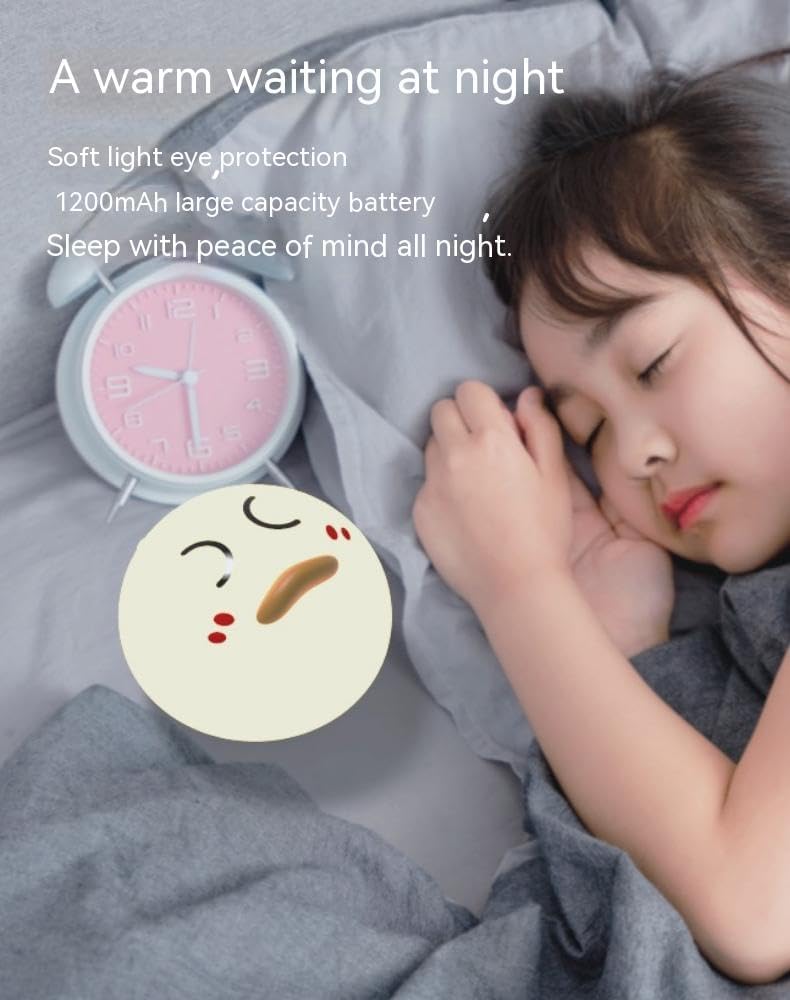 Luz nocturna de pato de silicona, control táctil y control remoto, lámpara de noche agradable a la piel con luz cálida y cambio de 7 colores para