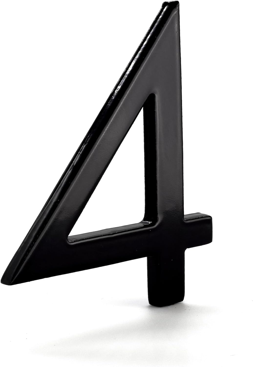 Montague Metal Products MHN-12-F-BK1-4 – Números de casa modernos flotantes o planos de aluminio negro de 12 pulgadas, 12 pulgadas