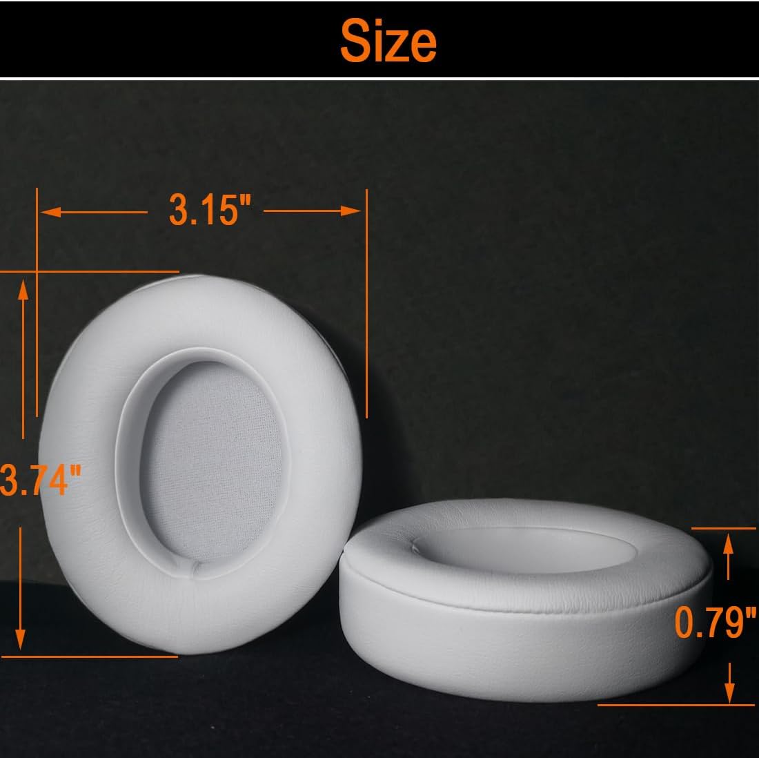 Almohadillas de repuesto para auriculares inalámbricos Beats Studio 2 y Studio 3, almohadillas para los oídos con cuero proteico suave, espuma