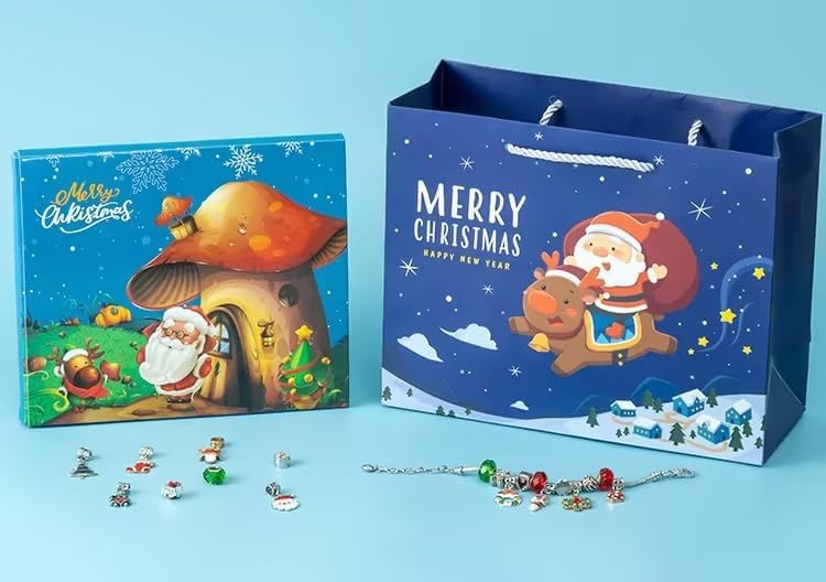 Calendario de Adviento de Navidad 2023, calendario de cuenta regresiva de Navidad para niños y adultos con 24 figuras de elfos de dibujos animados,