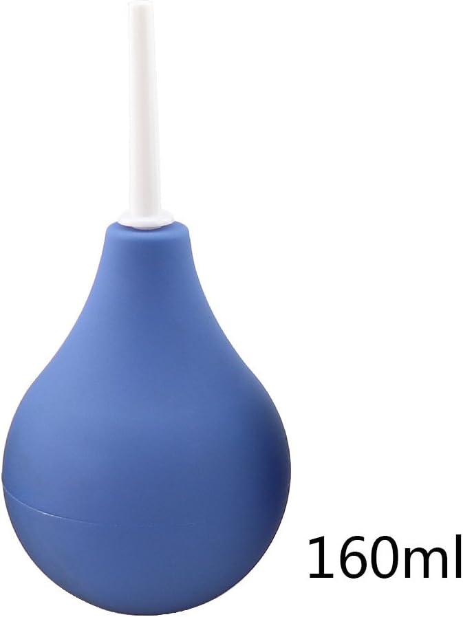 Jeringa rectal de silicona Clean Stream Anal Enema Douche Colon Enemator Limpiador Vaginal Azul 3.0 fl oz