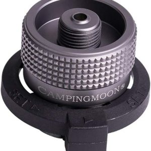 Campingmoon – Convertidor de boquilla de butano, adaptadorconector de estufa de campamento, para boquilla, tipo botella, recipiente a tornillo tipo Campingmoon – Convertidor de boquilla de butano, adaptadorconector de estufa de campamento, para boquilla, tipo botella, recipiente a tornillo tipo
