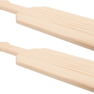 SEWACC Palas de madera sin terminar, 2 unidades, palas griegas en blanco, palas griegas en blanco, madera para manualidades de remo, proyectos de SEWACC Palas de madera sin terminar, 2 unidades, palas griegas en blanco, palas griegas en blanco, madera para manualidades de remo, proyectos de