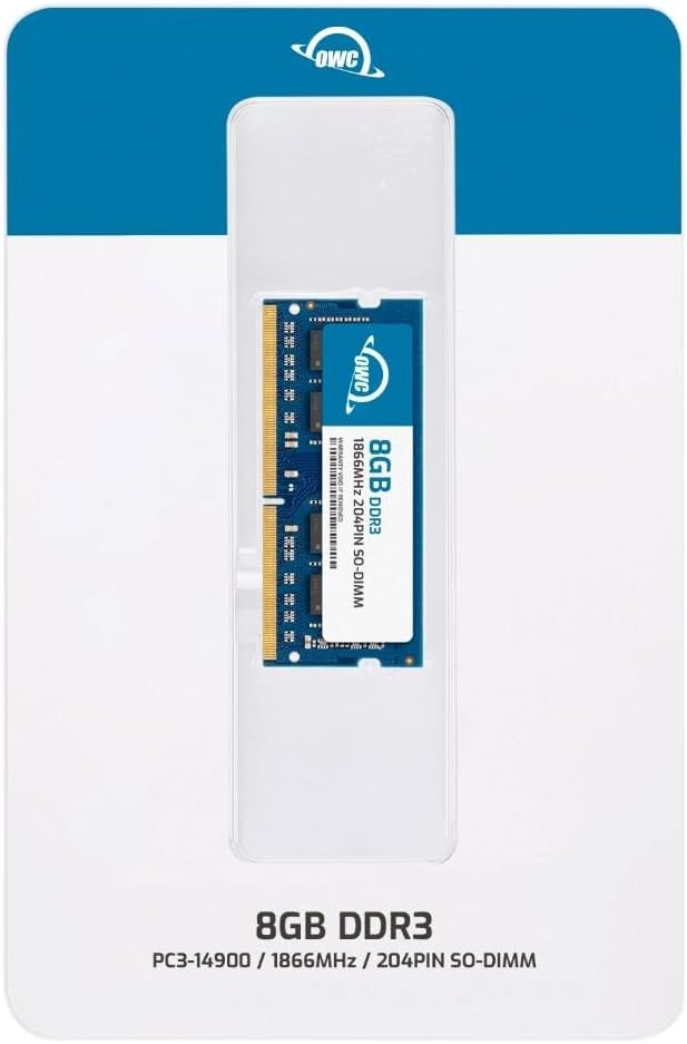 OWC 8GB DDR3L 1866 PC3L-14900 CL13 2Rx8 204-pin 1.35V SODIMM módulo de memoria RAM Actualización compatible con Synology DiskStation DS218+