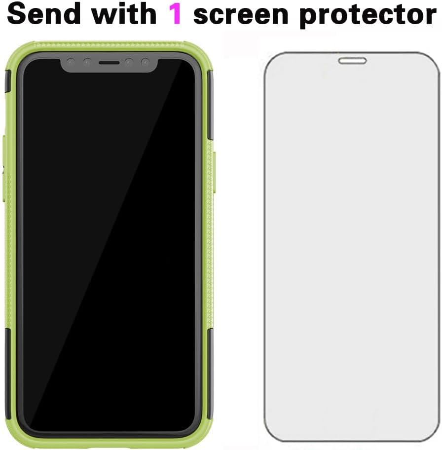 Asuwish Funda de teléfono para iPhone 11 Pro 5.8 con protector de pantalla de vidrio templado y soporte delgado, funda protectora híbrida resistente