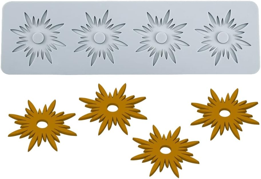 Molde de silicona 3D Star Fondant Lace Pad Cake Molde de silicona para pastel de fondant, molde de silicona para fondant, molde de arcilla de