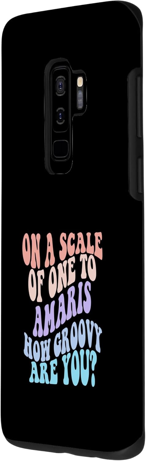 Funda con nombre personalizado para Galaxy S9+ AMARIS para niñas retro
