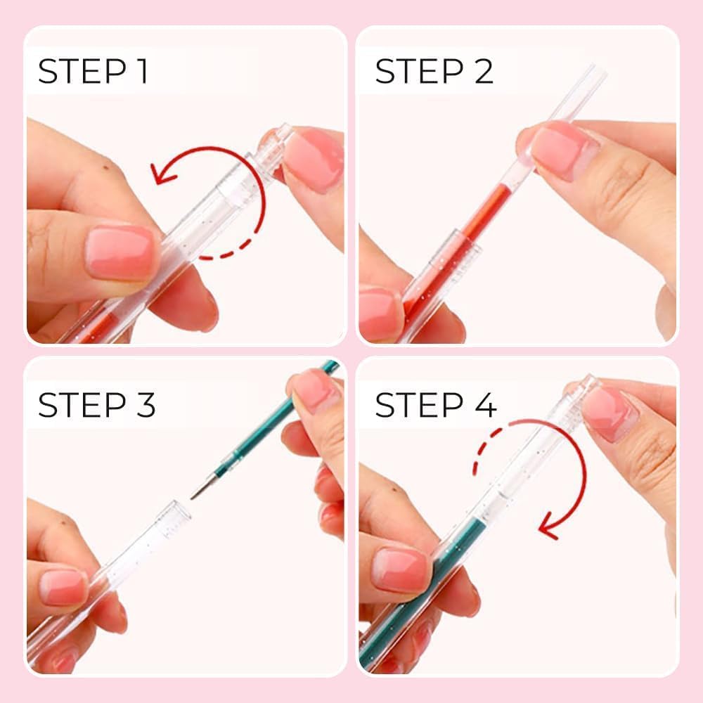 Topsnova – Bolígrafos Topsnova con purpurina, bolígrafos de gelatina 3D, bolígrafos con purpurina para colorear para adultos, bolígrafos de gel de