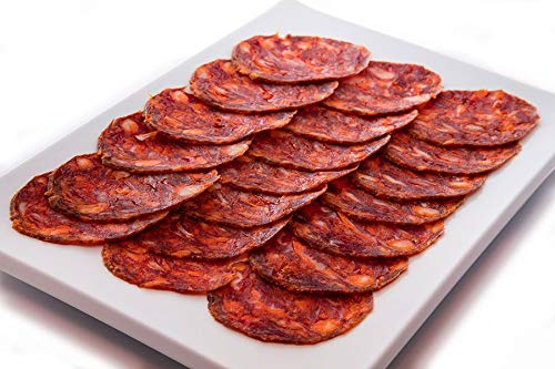 Chorizo Español Spicy 3 PACK – DESCUENTO – Salchicha curada seca – Rebanadas 3 oz – Redondo Iglesias – Spain Gourmet Delicatessen